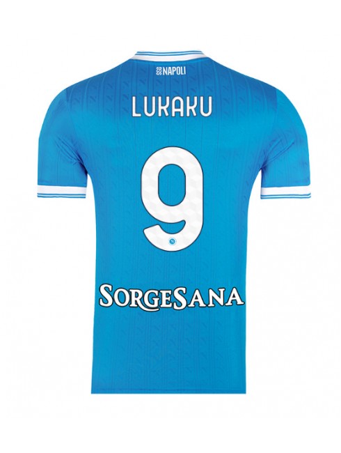 Moški Nogometna dresi replika SSC Napoli Romelu Lukaku #9 Domači 2025-26 Kratek rokav Moški Nogometna dresi replika SSC Napoli Romelu Lukaku #9 Domači 2025-26 Kratek rokav